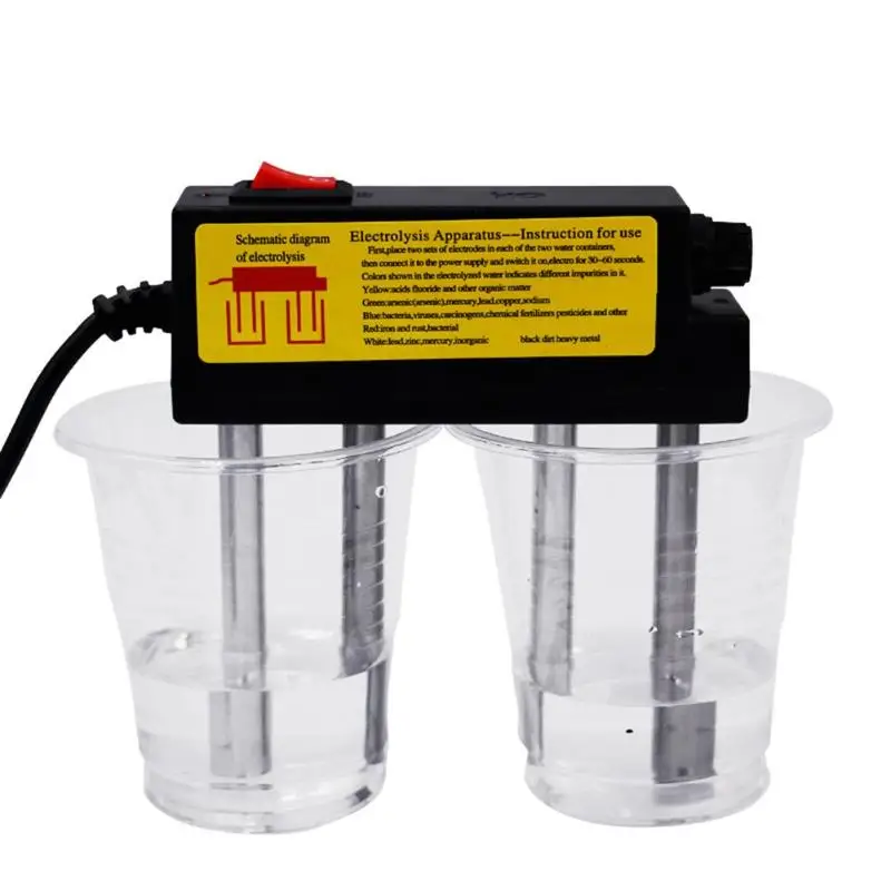Protable Household Water Quality Electrolyser Test Electrolysis Iron Bars Water Tester Electrolyzer Quick Water Quality Testing
Protable Household Water Quality Electrolyser Test Electrolysis Iron Bars Water Tester Electrolyzer Quick Water Quality Testing