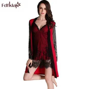 Fdfklak Women's Silk Robe Sexy Set Lingerie Robe Spring Sexy Women Luxury Nightdress Bathrobe For Women Nightgowns Robes Q658
Fdfklak Women's Silk Robe Sexy Set Lingerie Robe Spring Sexy Women Luxury Nightdress Bathrobe For Women Nightgowns Robes Q658