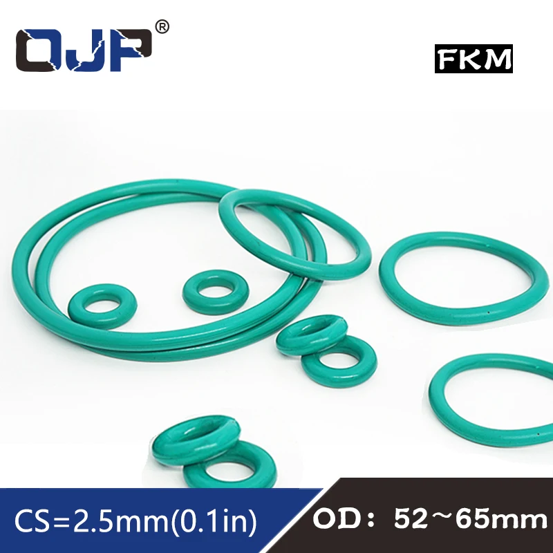 1PC Rubber Ring Green FKM/Viton O ring Seal OD52/54/55/56/57/60/62/64/65*2.5mm fkm Rubber O-Ring Oil Ring Fuel Gaskets Washer
1PC Rubber Ring Green FKM/Viton O ring Seal OD52/54/55/56/57/60/62/64/65*2.5mm fkm Rubber O-Ring Oil Ring Fuel Gaskets Washer