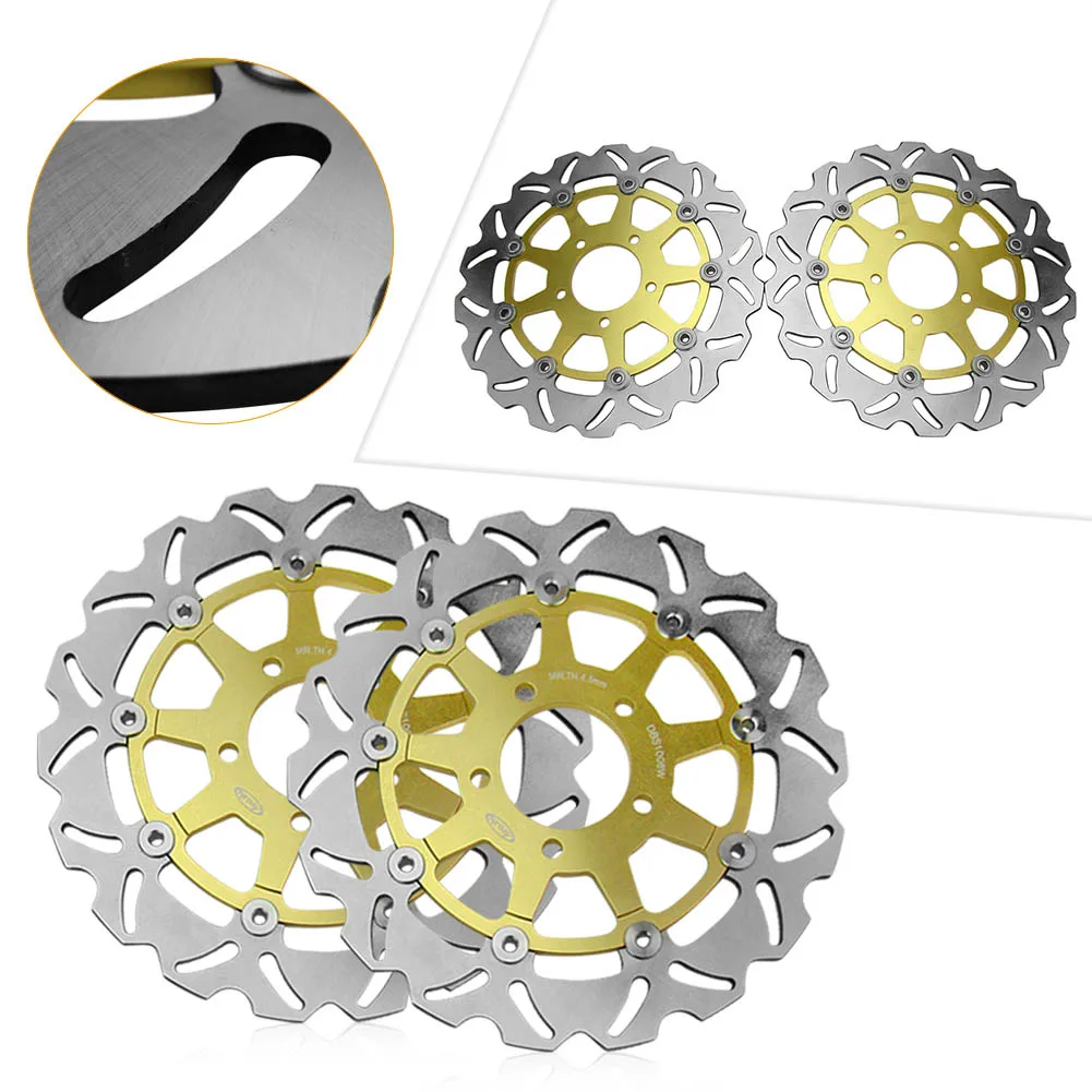 Motorcycle Front Brake Disc Rotors for Brake Disc for Suzuki GSXR 600 750 2004 2005 K4 & GSXR1000 2003-2004 K3 Gold
Motorcycle Front Brake Disc Rotors for Brake Disc for Suzuki GSXR 600 750 2004 2005 K4 & GSXR1000 2003-2004 K3 Gold