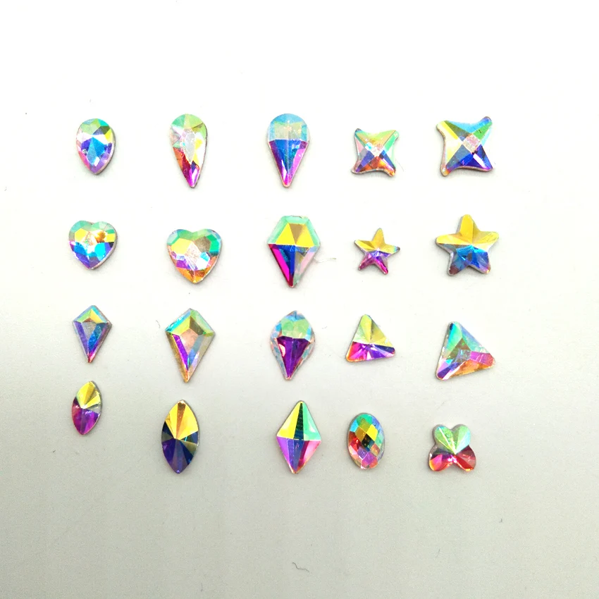 10pcs/lot Crystal Shiny 3D Nail Art Rhinestones AB Colorful Horse Eye/Raindrop/Triangle/Diamond DIY Decor Charms
10pcs/lot Crystal Shiny 3D Nail Art Rhinestones AB Colorful Horse Eye/Raindrop/Triangle/Diamond DIY Decor Charms