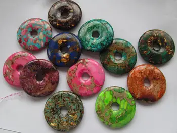 6pcs imperial Jasper gem malachite Amazonite rock jade stone picture jasper Donut Pi Donut Focal Pendant round beads 30-50mm
6pcs imperial Jasper gem malachite Amazonite rock jade stone picture jasper Donut Pi Donut Focal Pendant round beads 30-50mm