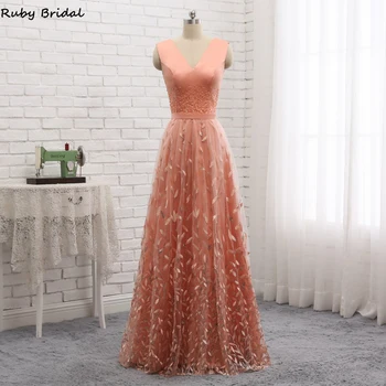 Ruby Bridal 2019 New Vestido De Noite Long A-line Evening Dresses With Straps Sexy V-Back Tulle Beaded Party Gown PW935
Ruby Bridal 2019 New Vestido De Noite Long A-line Evening Dresses With Straps Sexy V-Back Tulle Beaded Party Gown PW935