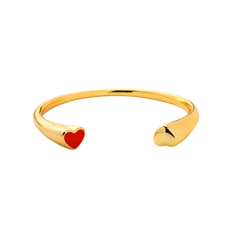 BALANBIU Women Bangle 2019 Newest Gold Color Copper Red Enamel Heart Opening Cuff Bracelets&Bangles Fashion Jewelry Accessories
BALANBIU Women Bangle 2019 Newest Gold Color Copper Red Enamel Heart Opening Cuff Bracelets&Bangles Fashion Jewelry Accessories