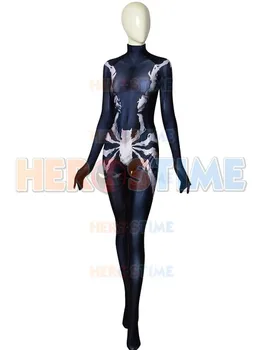 Symbiote Mary Jane Spider-Man Costume 3D Print Halloween Cosplay Zentai Bodysuit For Adult/ Kids/Custom Made
Symbiote Mary Jane Spider-Man Costume 3D Print Halloween Cosplay Zentai Bodysuit For Adult/ Kids/Custom Made