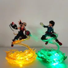 Led-Toy Scene Action-Figures Boku Katsuki Academia Battle Anime Midoriya No-Hero Bakugou