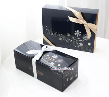 22.5*9.5*7.5cm Hot Stamping snowflake Black Biscuits Box Gift Bakery Macaron Pastry Cookies Packaging Paper Boxes 100pcs/lot
22.5*9.5*7.5cm Hot Stamping snowflake Black Biscuits Box Gift Bakery Macaron Pastry Cookies Packaging Paper Boxes 100pcs/lot