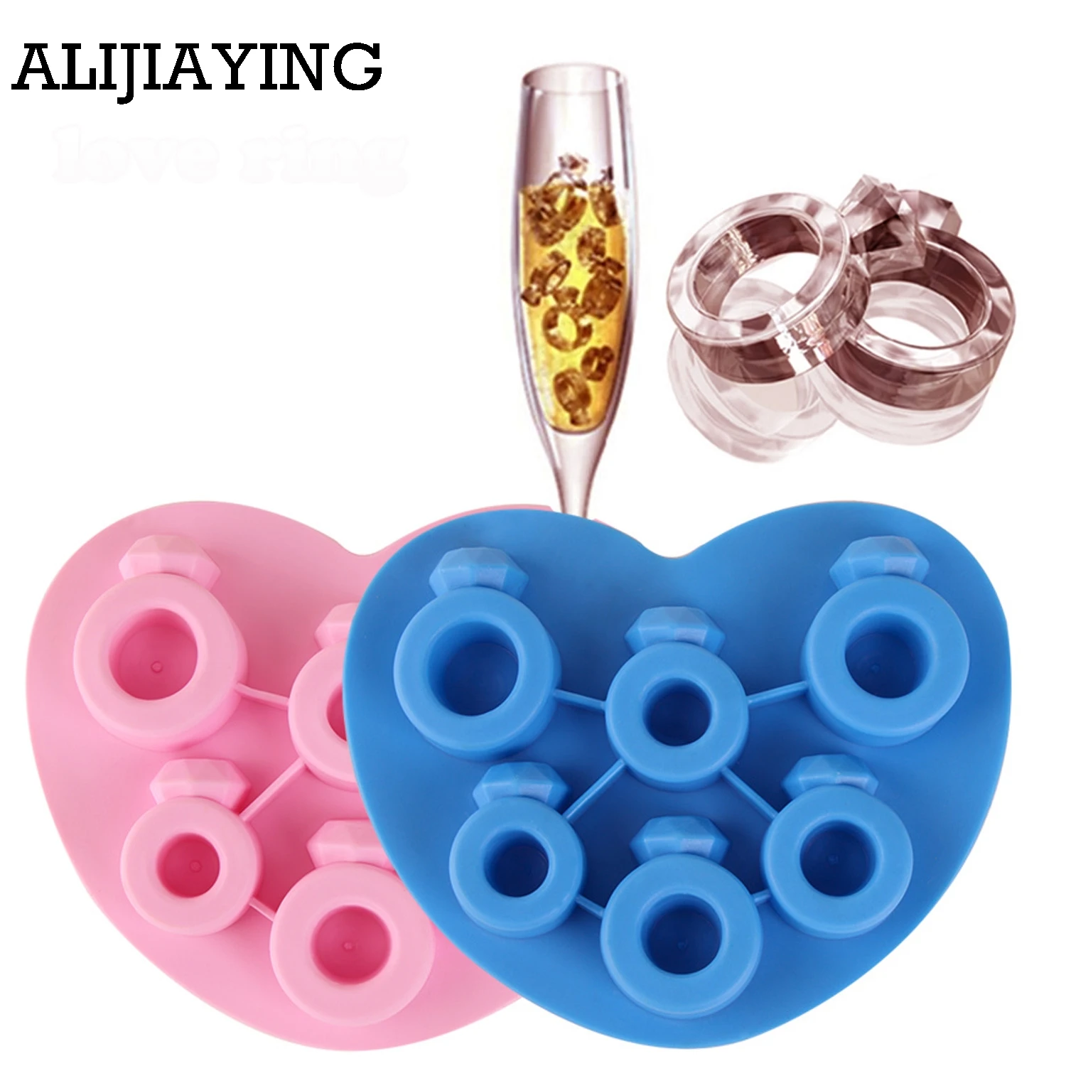 A012 Random Color Hot Selling silicone Ice Tray Rhinestone Love Ring Ice Cube Style Freeze Ice Mold Ice Maker Mould
A012 Random Color Hot Selling silicone Ice Tray Rhinestone Love Ring Ice Cube Style Freeze Ice Mold Ice Maker Mould