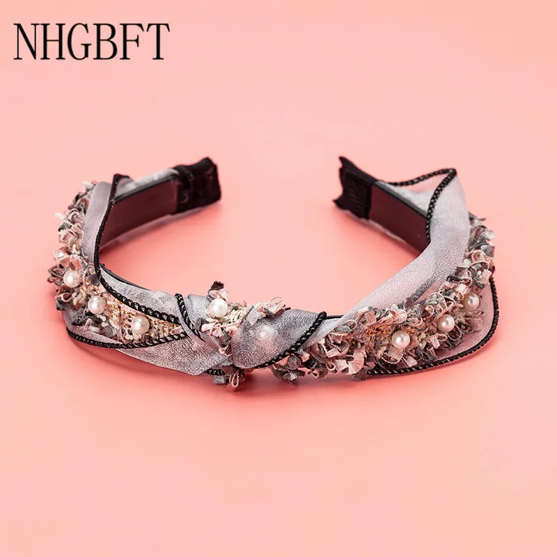 NHGBFT New Style Girl Headband Handmade Hair Band Shining Pearl accessories Womens Hair Hoop Hair Hairband Dropshipping
NHGBFT New Style Girl Headband Handmade Hair Band Shining Pearl accessories Womens Hair Hoop Hair Hairband Dropshipping