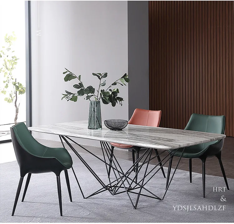designer unique new iron natural marble dining room set with rectangle table and 6 leather chairs mesa de jantar muebles comedor
designer unique new iron natural marble dining room set with rectangle table and 6 leather chairs mesa de jantar muebles comedor