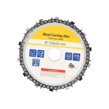 Carbide Grinder Chain Disc 5" Wood Carving Plastic Cutting Chain Disc Carbide Chainsaw Blade 14 Teeth 25000rpm
Carbide Grinder Chain Disc 5" Wood Carving Plastic Cutting Chain Disc Carbide Chainsaw Blade 14 Teeth 25000rpm