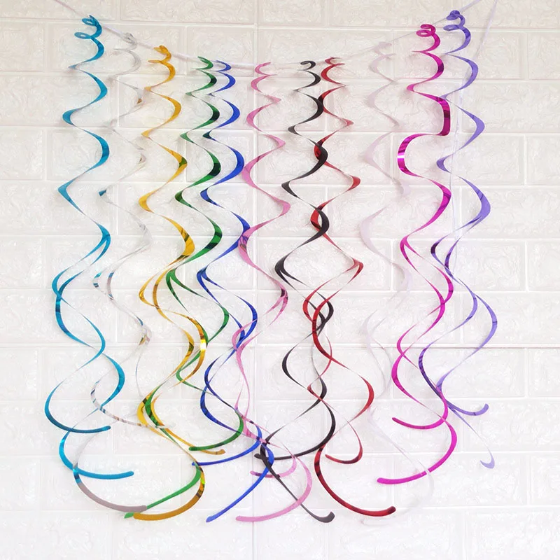 5pcs/bag Foil Swirls Streamers Garland Baby Shower Hanging Banner Wedding Decoration Foil Shining Swirls Balloons Accessories
5pcs/bag Foil Swirls Streamers Garland Baby Shower Hanging Banner Wedding Decoration Foil Shining Swirls Balloons Accessories