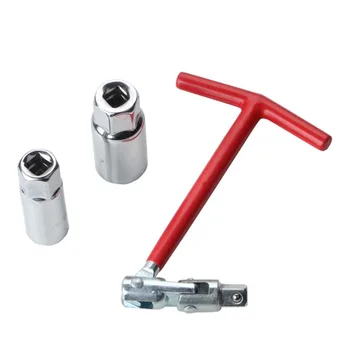 T-Bar Handle Spark Plug Removal Tool 16mm 21mm Socket Universal Joint Improved for Spark Plug Isolator Protection Retention
T-Bar Handle Spark Plug Removal Tool 16mm 21mm Socket Universal Joint Improved for Spark Plug Isolator Protection Retention
