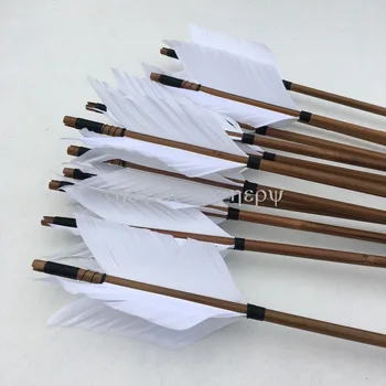6/12/24pcs Archery Wooden Arrows with Black Nocks Hunting Target Arrows for Recurve Traditional Longbow
6/12/24pcs Archery Wooden Arrows with Black Nocks Hunting Target Arrows for Recurve Traditional Longbow