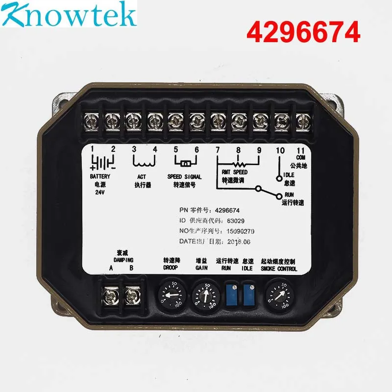 Original Speed Control Unit 4296674 / Generator Speed Controller For CUMMINS Generator Actuator for engine NT855 NTA855 N14
Original Speed Control Unit 4296674 / Generator Speed Controller For CUMMINS Generator Actuator for engine NT855 NTA855 N14