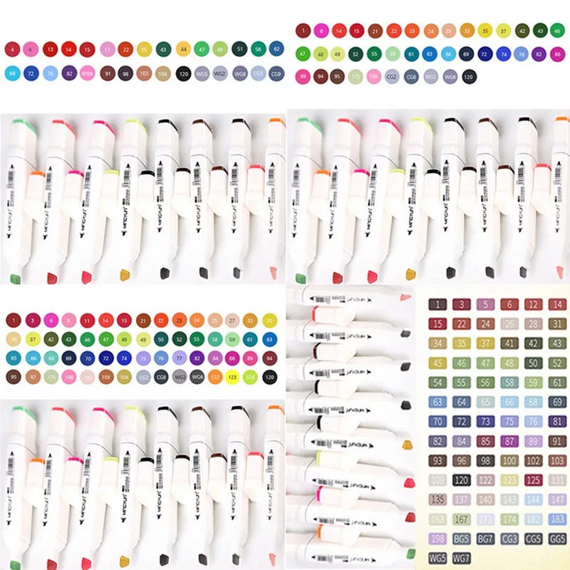 Painting Drawing Marker Set Touch New Double Head Oil Pen Student Hand-painted Color Pen 80 Color Brush Pen
Painting Drawing Marker Set Touch New Double Head Oil Pen Student Hand-painted Color Pen 80 Color Brush Pen