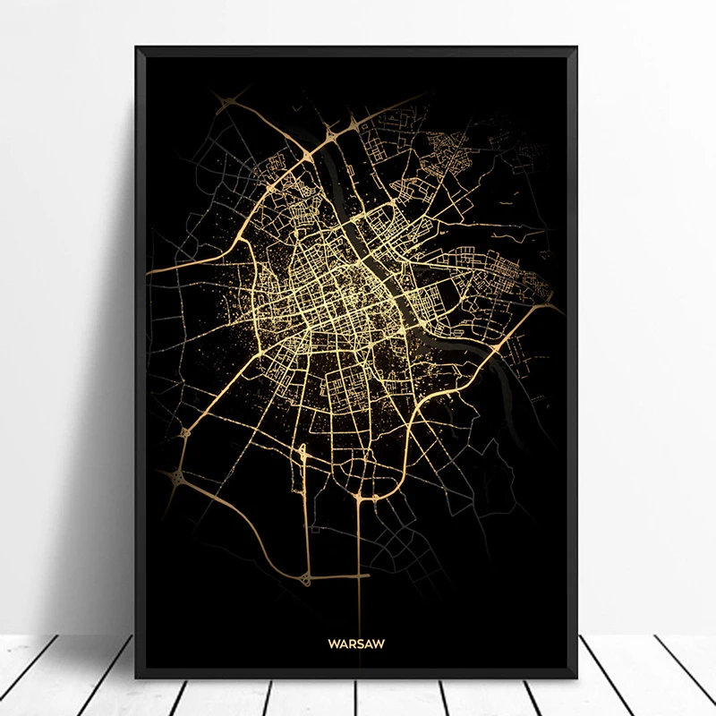 Warsaw City Light Maps Custom World City Map Posters Canvas Prints Nordic Style Wall Art Home Decor
Warsaw City Light Maps Custom World City Map Posters Canvas Prints Nordic Style Wall Art Home Decor