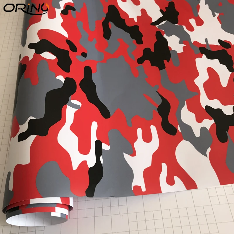 Black Red Grey Vinyl Film Sticker-3