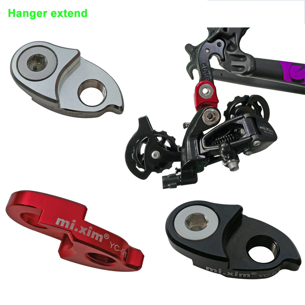 10/11 Speed Bike MTB Tail Took Lengthen Folding BMX Road Bicycle Rear Derailleur Hanger Extend with Screws Hnager Prolong
10/11 Speed Bike MTB Tail Took Lengthen Folding BMX Road Bicycle Rear Derailleur Hanger Extend with Screws Hnager Prolong