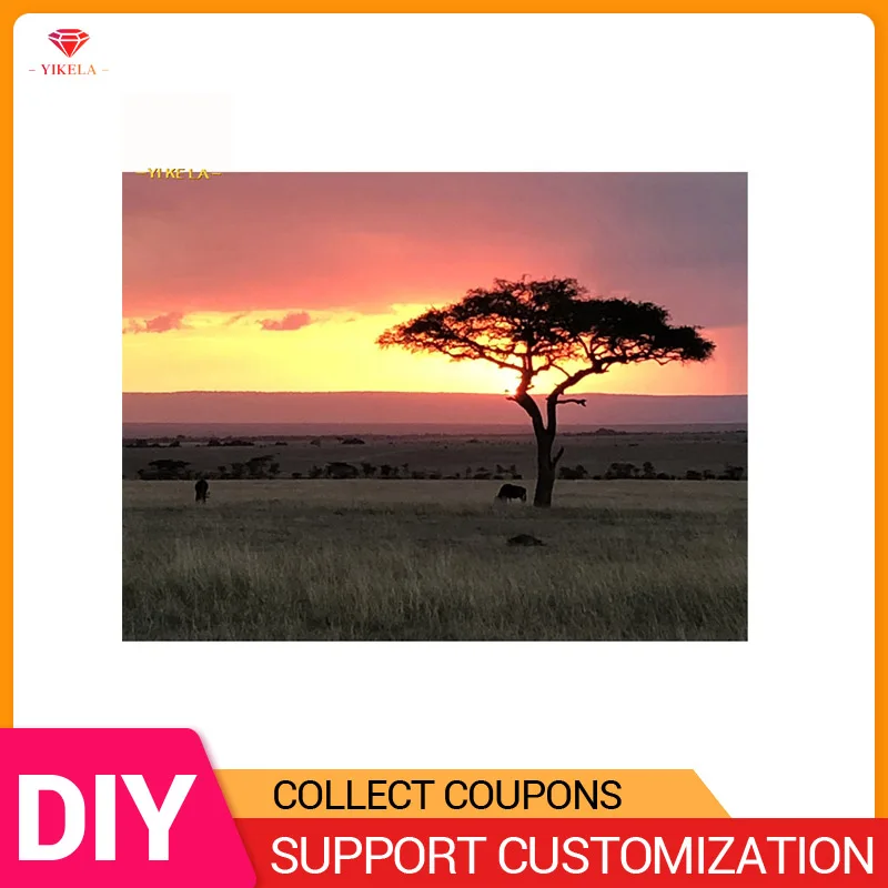 YIKELA DIY Diamond Painting 5D Sunset Tree Full Round Accessory Stitch Diamant Embroidery Painting Wall Home Decor Landscape
YIKELA DIY Diamond Painting 5D Sunset Tree Full Round Accessory Stitch Diamant Embroidery Painting Wall Home Decor Landscape