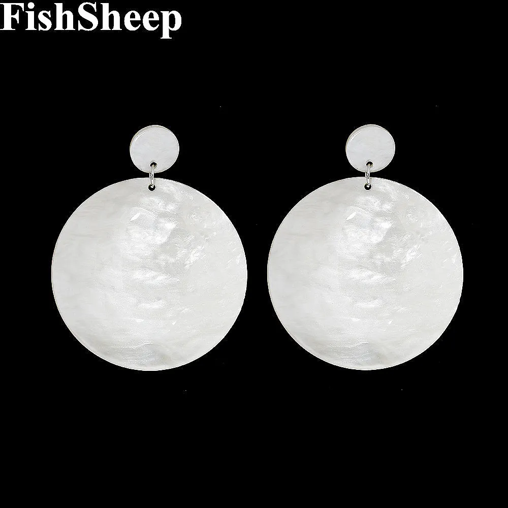 Fishsheep Personalized Oversized Acrylic Round Pendant Earrings For Women Bohemian Large Dangle Earrings Fashion Jewelry 2017
Fishsheep Personalized Oversized Acrylic Round Pendant Earrings For Women Bohemian Large Dangle Earrings Fashion Jewelry 2017