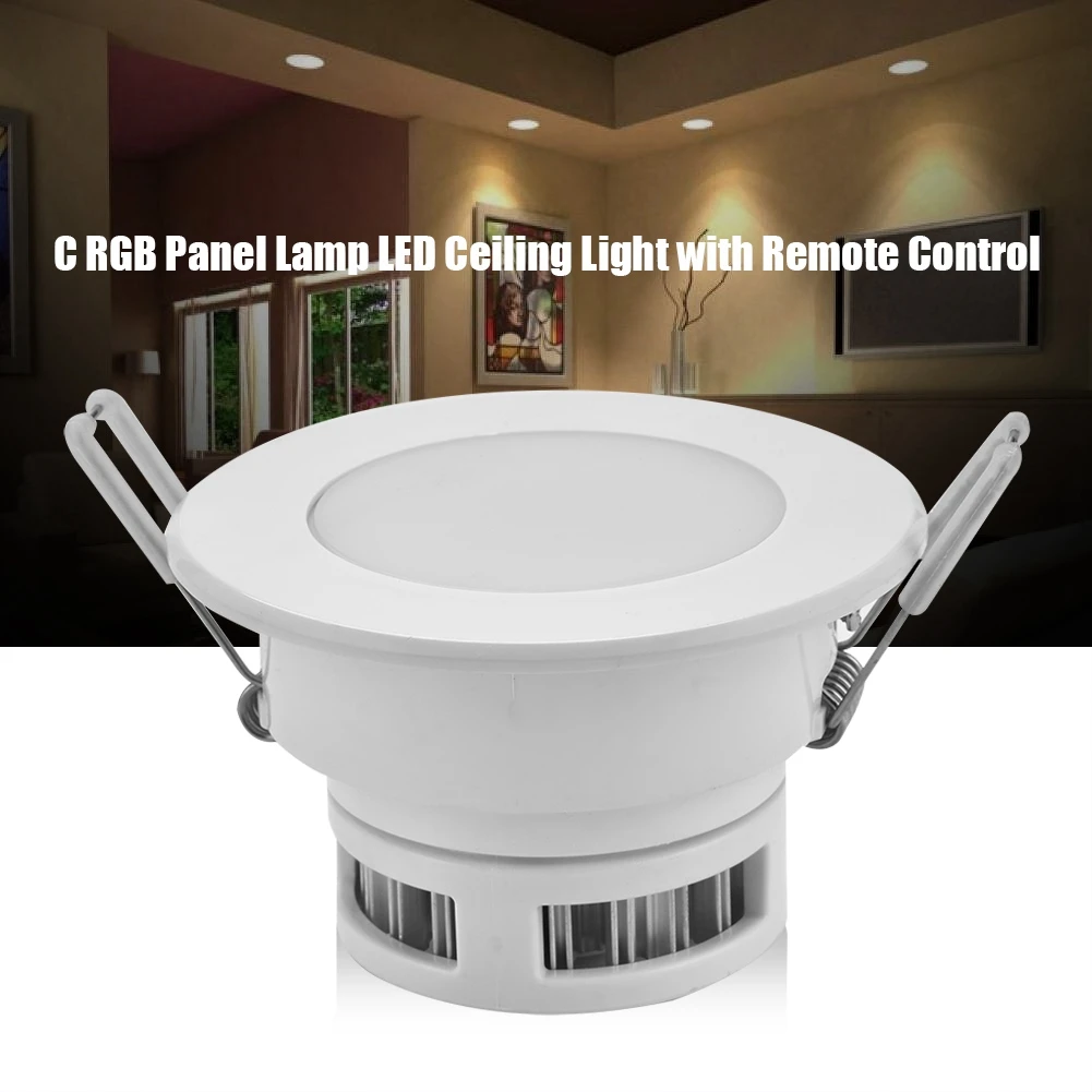 Recessed LED Downlight Color Changing RGB Panel Lamp 5W LED Ceiling Down Light with Remote Control Restaurant Festive Decoration
Recessed LED Downlight Color Changing RGB Panel Lamp 5W LED Ceiling Down Light with Remote Control Restaurant Festive Decoration