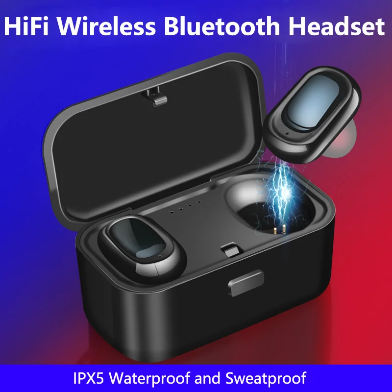 TWS Wireless Bluetooth Earphone HiFi Mini Stereo Deep Bass Earbuds Sport Earphones Waterproof Headset With Handsfree For Phone
TWS Wireless Bluetooth Earphone HiFi Mini Stereo Deep Bass Earbuds Sport Earphones Waterproof Headset With Handsfree For Phone