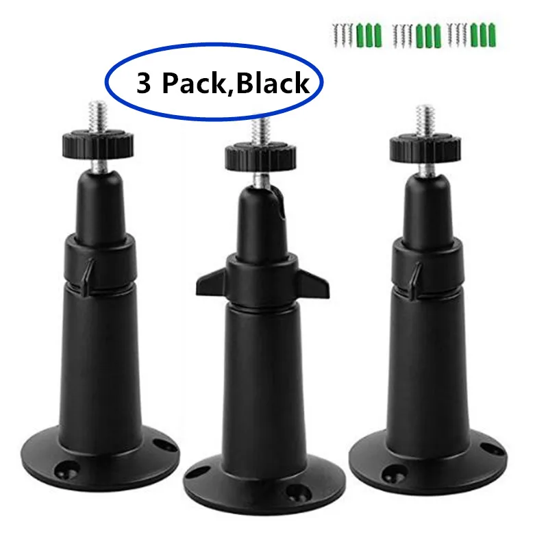 Security Wall Mount- Adjustable Indoor/Outdoor Mount for Arlo, Arlo Pro and Other Compatible Models(3 Pack - Black)
Security Wall Mount- Adjustable Indoor/Outdoor Mount for Arlo, Arlo Pro and Other Compatible Models(3 Pack - Black)
