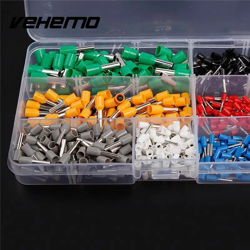 Vehemo 600Pcs Cord End Terminal Bootlace Ferrules Wire Copper Crimp Connector Set
Vehemo 600Pcs Cord End Terminal Bootlace Ferrules Wire Copper Crimp Connector Set