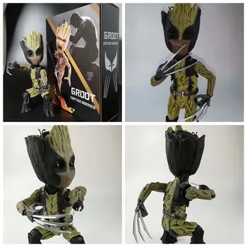 26cm Big Guardians of The Galaxy Cute Baby Marvel Tree Man Groot Cos Wolverine Action Figure Toys Top Quality Model Decoration
26cm Big Guardians of The Galaxy Cute Baby Marvel Tree Man Groot Cos Wolverine Action Figure Toys Top Quality Model Decoration