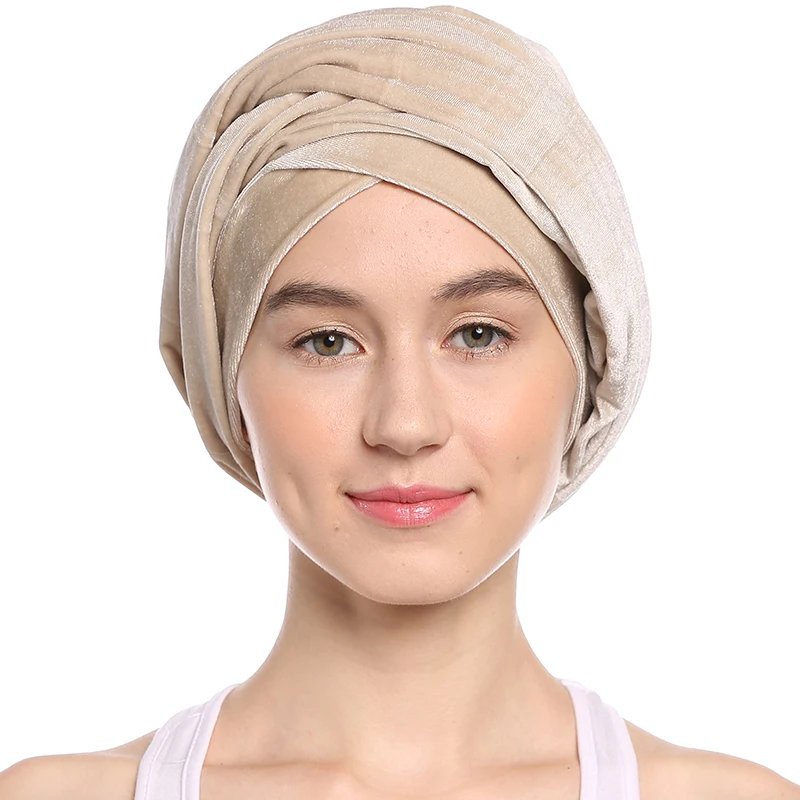 Babalet Women's Elegant Soft Gold Velvet Turban Cap Indian Cap Muslim Islamic Long Headscarf Dubai Kaftan Caftan Ramadan Hijab
Babalet Women's Elegant Soft Gold Velvet Turban Cap Indian Cap Muslim Islamic Long Headscarf Dubai Kaftan Caftan Ramadan Hijab