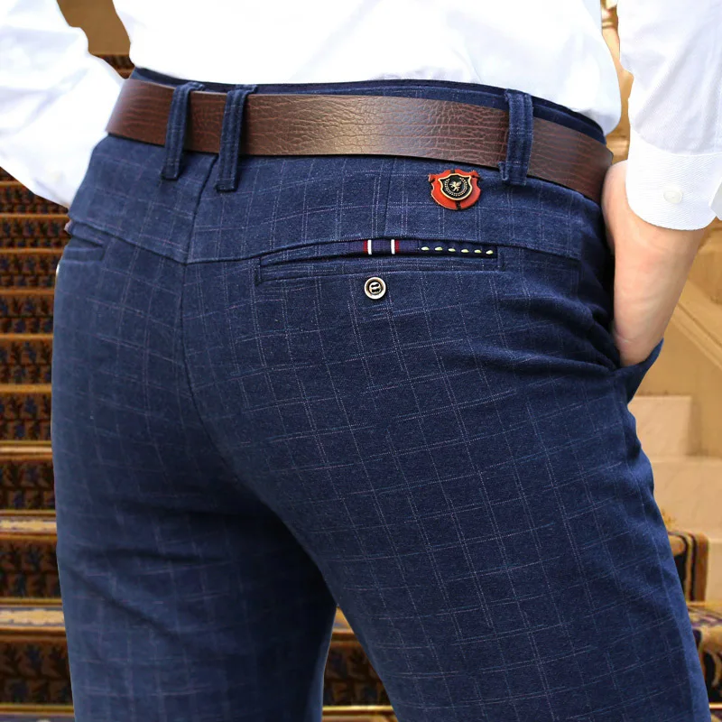New England plaid pants dress pants men High Quality Stretch sanding male trousers men's winter Long pants
New England plaid pants dress pants men High Quality Stretch sanding male trousers men's winter Long pants