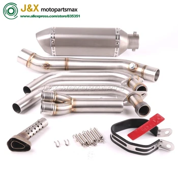 YZF R30 R25 R3 MT-03 MT03 Motorcycle Exhaust Full system contact middle pipe + muffler FOR Yamaha R25 R30 2014-2016 silp-on
YZF R30 R25 R3 MT-03 MT03 Motorcycle Exhaust Full system contact middle pipe + muffler FOR Yamaha R25 R30 2014-2016 silp-on