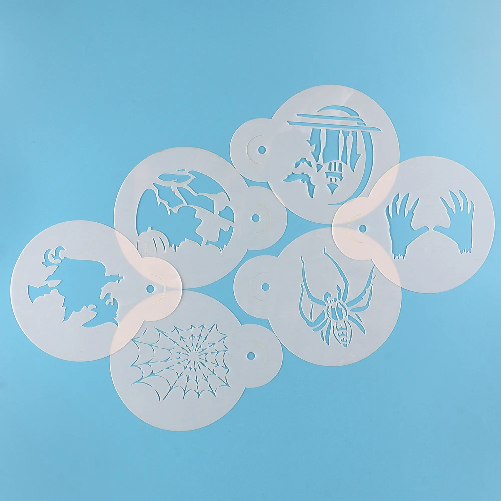 Facemile 6PCS Happy Halloween Witch Skeleton Hand Stencil For Cookie Cupcake Cartoon Stencil Mold Fondant Cake Decorating Tool
Facemile 6PCS Happy Halloween Witch Skeleton Hand Stencil For Cookie Cupcake Cartoon Stencil Mold Fondant Cake Decorating Tool