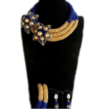 4uJewelry Choker Necklace Set Ethnic Jewelry Set African Gold Royal Blue Luxury Big Design Beaded Jewelry Sets For Women 2018
4uJewelry Choker Necklace Set Ethnic Jewelry Set African Gold Royal Blue Luxury Big Design Beaded Jewelry Sets For Women 2018