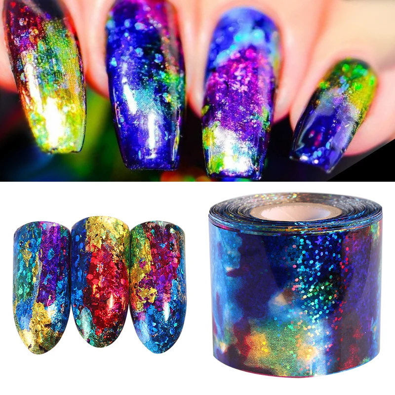 1Roll 100cm Gradient Starry Sky Nail Foil Purple Blue Holographic Paper DIY Colorful Nail Manicure Nail Art Sticker
1Roll 100cm Gradient Starry Sky Nail Foil Purple Blue Holographic Paper DIY Colorful Nail Manicure Nail Art Sticker