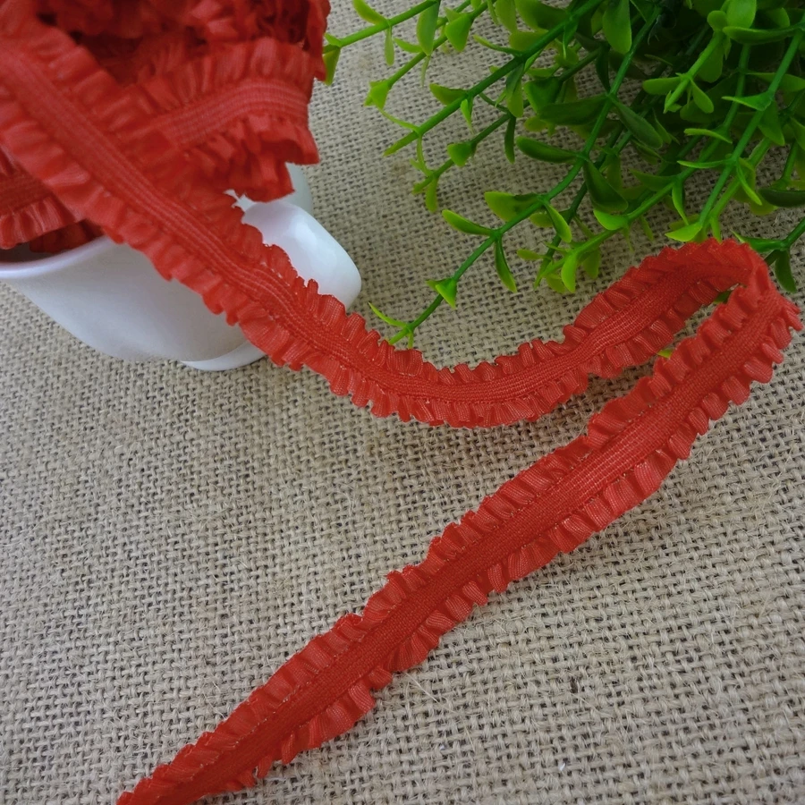 #1148 Red Ruffle Lace Elastic Band 4yards/lot Lace Trim 15MM Wide Stretch Lace Ribbon Riband Tape Hair Band DIY Sewing
#1148 Red Ruffle Lace Elastic Band 4yards/lot Lace Trim 15MM Wide Stretch Lace Ribbon Riband Tape Hair Band DIY Sewing