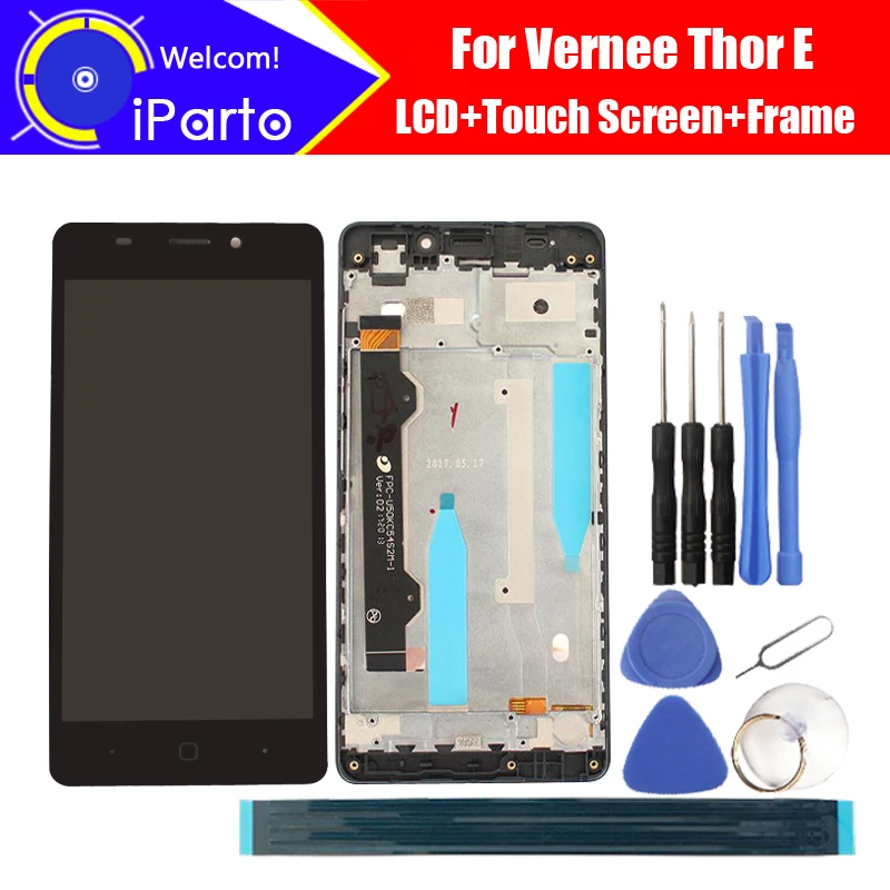 5.0 inch Vernee Thor E LCD Display + Touch Screen Digitizer + Frame Assembly 100% Original LCD + Touch Digitizer for Thor E
5.0 inch Vernee Thor E LCD Display + Touch Screen Digitizer + Frame Assembly 100% Original LCD + Touch Digitizer for Thor E