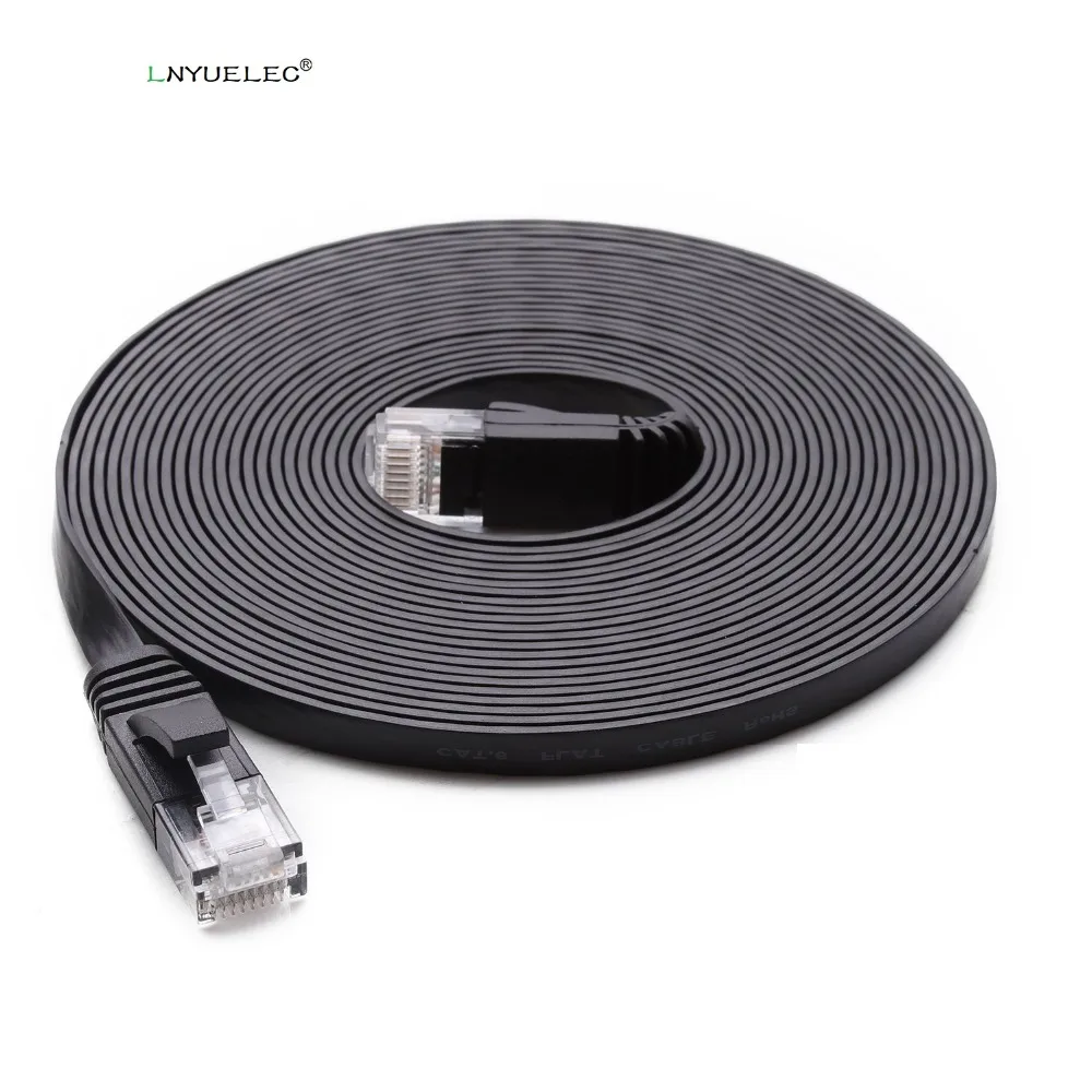 CAT6 Flat Ethernet Cable 250MHz 1000Mbps CAT 6 RJ45 Networking Ethernet Patch Cord LAN Cable for Computer Router Laptop
CAT6 Flat Ethernet Cable 250MHz 1000Mbps CAT 6 RJ45 Networking Ethernet Patch Cord LAN Cable for Computer Router Laptop