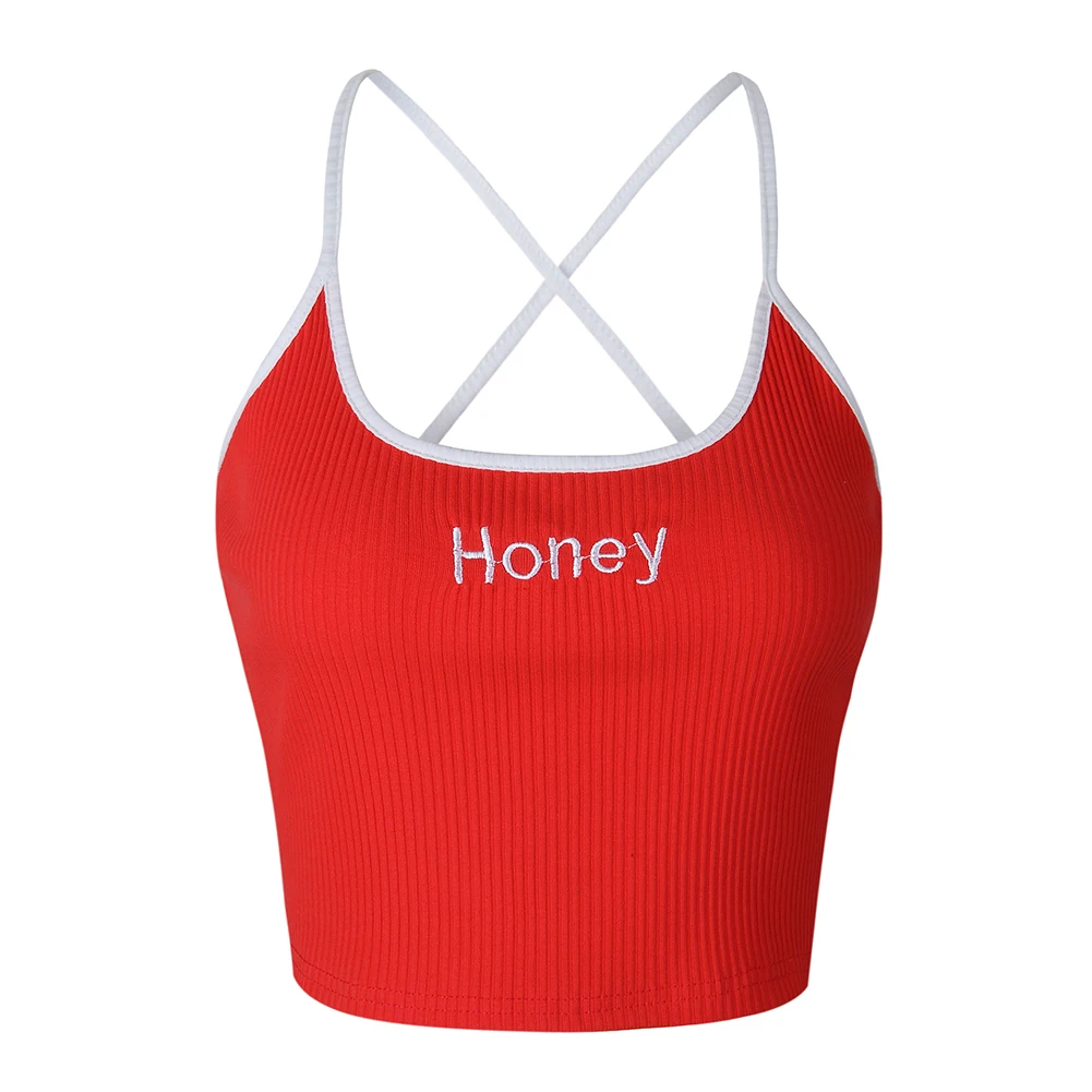 Women Casual Honey Paris Letter Printed Sleeveless Slim Fit Summer Crop Top
Women Casual Honey Paris Letter Printed Sleeveless Slim Fit Summer Crop Top