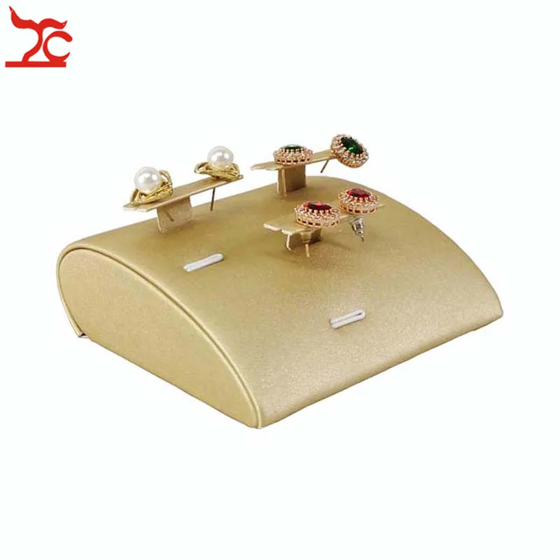 Creative 3Pairs Earring Ear Studs Jewelry Showcase Drop Shape Gold PU Jewelry Display Stand Resin Stud Organizer Holder Stand
Creative 3Pairs Earring Ear Studs Jewelry Showcase Drop Shape Gold PU Jewelry Display Stand Resin Stud Organizer Holder Stand