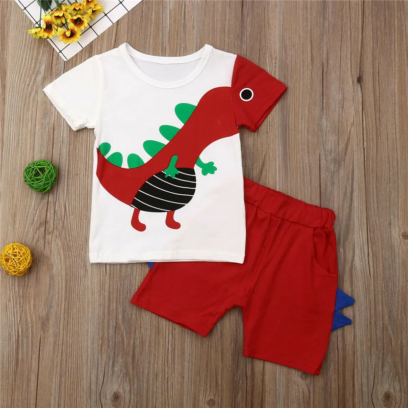 Toddler Kids Baby Boys clothes round neck short sleeve pullover Dinosaur Print T-Shirts solid pocket Shorts 2pc lovely outfits
Toddler Kids Baby Boys clothes round neck short sleeve pullover Dinosaur Print T-Shirts solid pocket Shorts 2pc lovely outfits