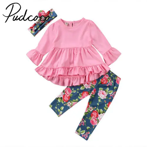 3pcs Toddler Kids Baby Girl Tops Dress + Floral Pants Leggings + Headband Outfits Set
3pcs Toddler Kids Baby Girl Tops Dress + Floral Pants Leggings + Headband Outfits Set