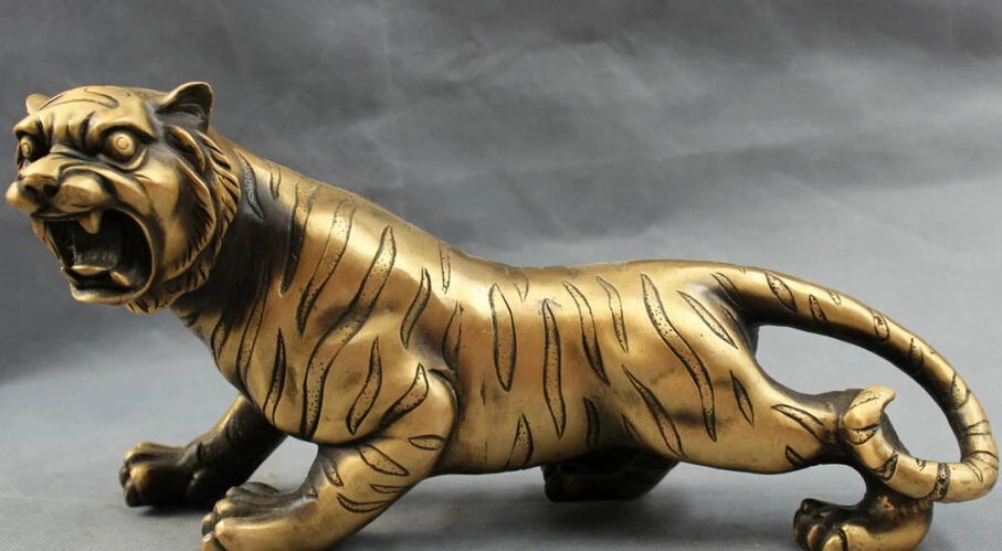 song voge gem S4162 13" Chinese Bronze Folk Feline Animals Fierce Feral Run Tiger Statue Sculpture
song voge gem S4162 13" Chinese Bronze Folk Feline Animals Fierce Feral Run Tiger Statue Sculpture