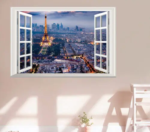 3D Fake Window Tower Wall Sticker Wall Decal Nice Paris City Eiffel Tower PVC Realistic Sticker Home Decor Vinyl Art
3D Fake Window Tower Wall Sticker Wall Decal Nice Paris City Eiffel Tower PVC Realistic Sticker Home Decor Vinyl Art