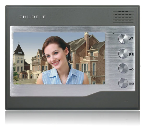 ZHUDELE Brand Luxury 7 " Video Door Phone Monitor Intercom system display screen can work with any kind outdoor camera
ZHUDELE Brand Luxury 7 " Video Door Phone Monitor Intercom system display screen can work with any kind outdoor camera
