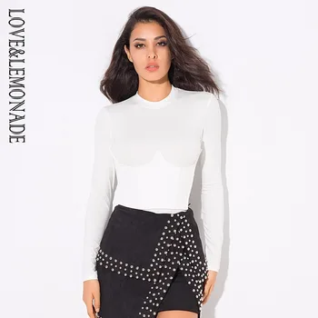 LOVE & LEMONADE White High Collar Long Sleeve Girdle (Removable) Tops /Black TB 10168
LOVE & LEMONADE White High Collar Long Sleeve Girdle (Removable) Tops /Black TB 10168