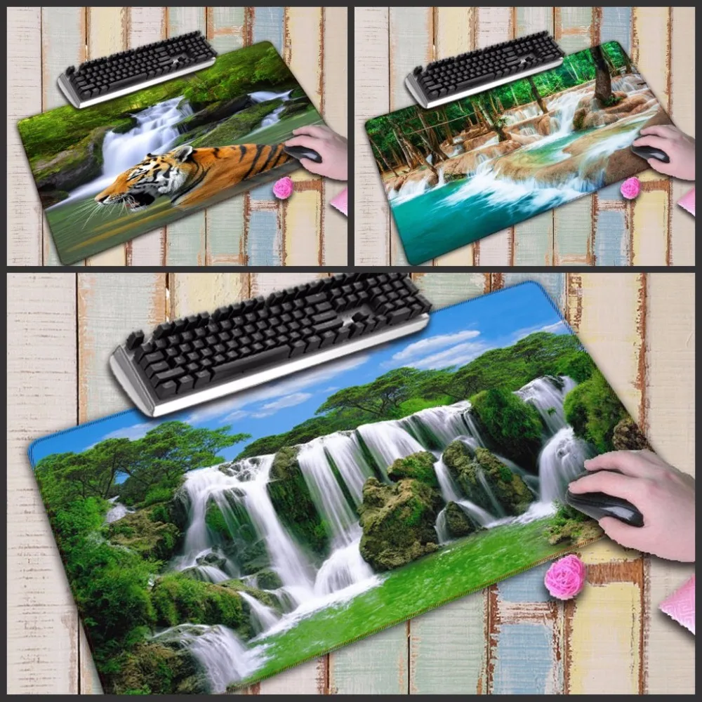 Mairuige Waterfall scenery Large Stitched Edge Thicken Durable Gaming Mouse Pads Computer Rubber Mousemat For Gamer Play Mats
Mairuige Waterfall scenery Large Stitched Edge Thicken Durable Gaming Mouse Pads Computer Rubber Mousemat For Gamer Play Mats