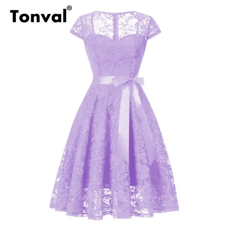 purple summer dress