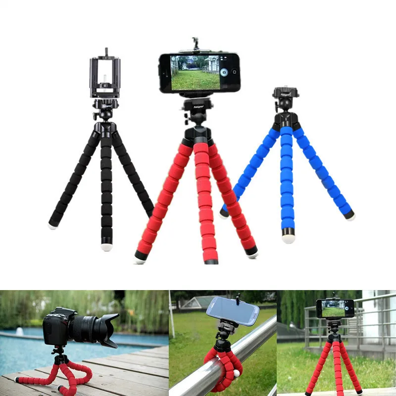 

Phone Holder For iPhone XS X 7 Samsung Flexible Octopus Tripod Bracket Selfie Expanding Stand Mount Monopod Styling Accessories